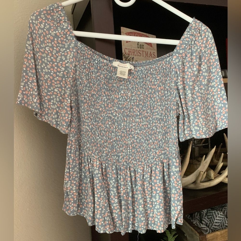 Urban Romantics M Cropped Peplum Top
